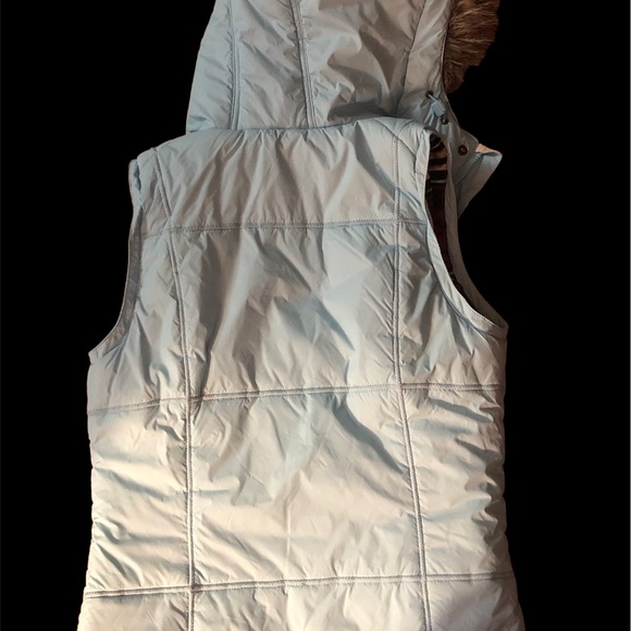 Burton Snowboarding/Ski Vest Dri Ride Hooded Vest Light Blue Size Small - Picture 2 of 10